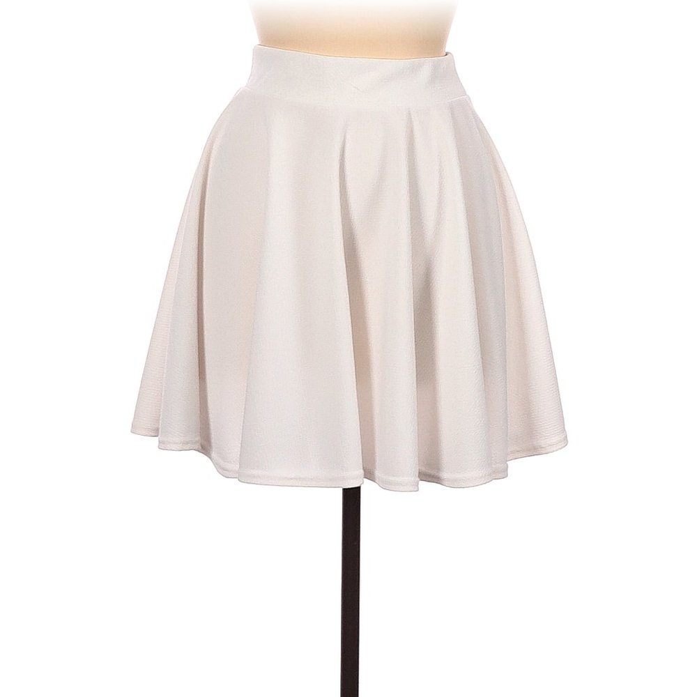 White full skater skirt